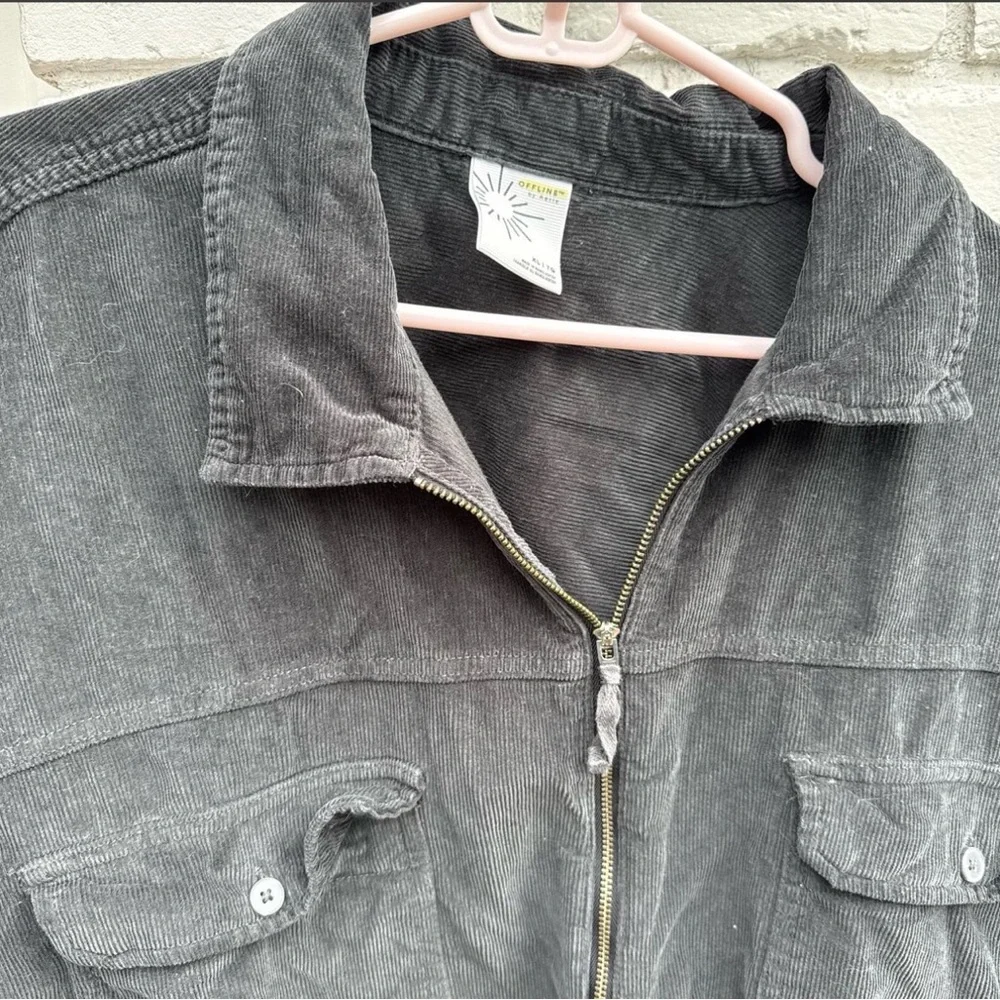 Women's Black Casual Button Down Shirt - Picture 3 of 5
